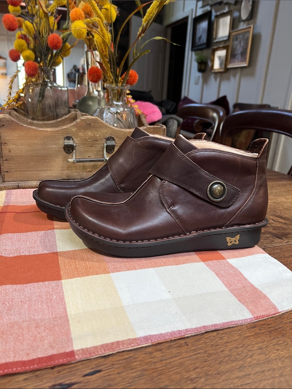 Alegria Caiti Leather Ankle Booties